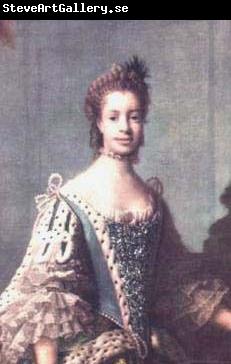 Allan Ramsay Queen Charlotte as painted by Allan Ramsay in 1762.